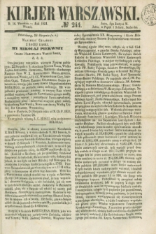 Kurjer Warszawski. 1851, № 244 (16 września)