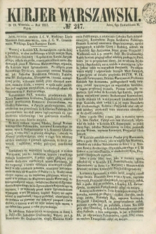 Kurjer Warszawski. 1851, № 247 (19 września)