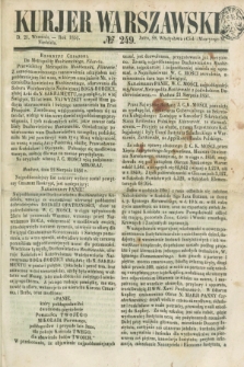 Kurjer Warszawski. 1851, № 249 (21 września)