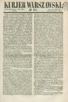 Kurjer Warszawski. 1851, № 274 (16 października)