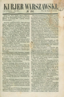 Kurjer Warszawski. 1851, № 291 (3 listopada)