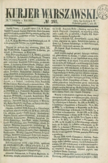 Kurjer Warszawski. 1851, № 295 (7 listopada)