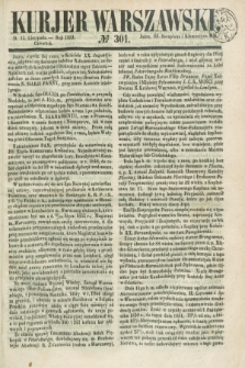 Kurjer Warszawski. 1851, № 301 (13 listopada)