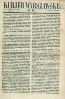 Kurjer Warszawski. 1851, № 322 (4 grudnia)