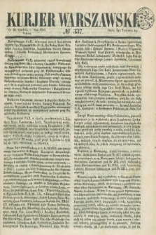 Kurjer Warszawski. 1851, № 337 (20 grudnia)