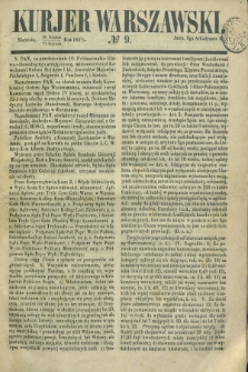 Kurjer Warszawski. 1852, № 9 (11 stycznia)