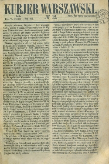 Kurjer Warszawski. 1852, № 12 (14 stycznia)