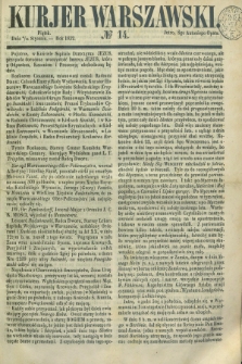Kurjer Warszawski. 1852, № 14 (16 stycznia)