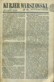 Kurjer Warszawski. 1852, № 19 (21 stycznia)