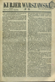 Kurjer Warszawski. 1852, № 23 (25 stycznia)