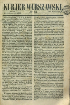 Kurjer Warszawski. 1852, № 43 (15 lutego)