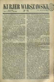 Kurjer Warszawski. 1852, № 85 (29 marca)