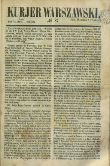 Kurjer Warszawski. 1852, № 87 (31 marca)