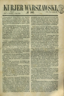 Kurjer Warszawski. 1852, № 105 (20 kwietnia)