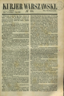 Kurjer Warszawski. 1852, № 114 (29 kwietnia)