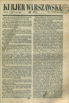 Kurjer Warszawski. 1852, № 175 (6 lipca)