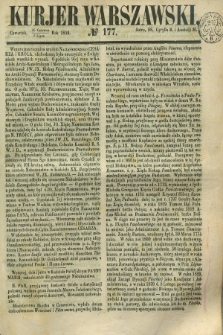 Kurjer Warszawski. 1852, № 177 (8 lipca)