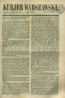 Kurjer Warszawski. 1852, № 181 (12 lipca)