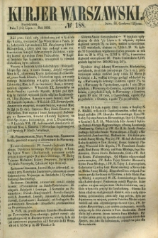 Kurjer Warszawski. 1852, № 188 (19 lipca)