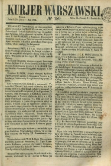 Kurjer Warszawski. 1852, № 189 (20 lipca)