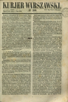 Kurjer Warszawski. 1852, № 200 (31 lipca)