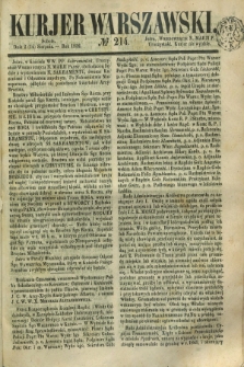 Kurjer Warszawski. 1852, № 214 (14 sierpnia)