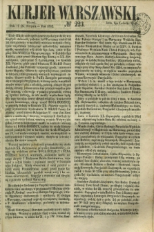 Kurjer Warszawski. 1852, № 223 (24 sierpnia)