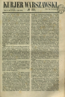 Kurjer Warszawski. 1852, № 225 (26 sierpnia)