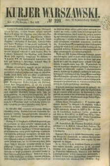 Kurjer Warszawski. 1852, № 229 (30 sierpnia)