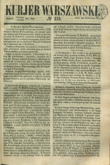 Kurjer Warszawski. 1852, № 235 (5 września)