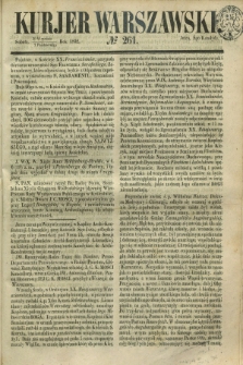 Kurjer Warszawski. 1852, № 261 (2 października)