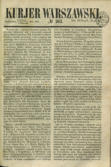 Kurjer Warszawski. 1852, № 263 (4 października)