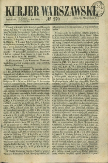 Kurjer Warszawski. 1852, № 270 (11 października)