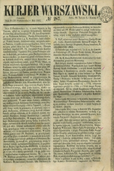 Kurjer Warszawski. 1852, № 287 (28 października)