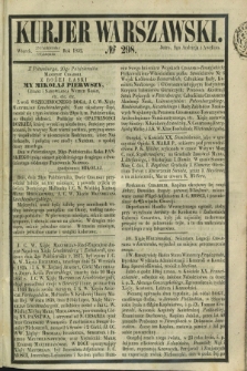 Kurjer Warszawski. 1852, № 298 (9 listopada)