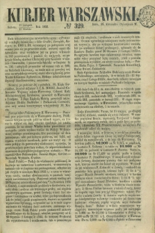 Kurjer Warszawski. 1852, № 329 (11 grudnia)