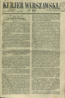 Kurjer Warszawski. 1852, № 338 (20 grudnia)