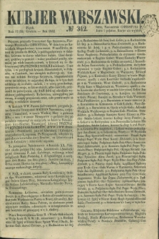 Kurjer Warszawski. 1852, № 342 (24 grudnia)