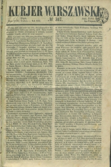 Kurjer Warszawski. 1852, № 347 (31 grudnia)