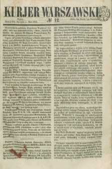 Kurjer Warszawski. 1853, № 12 (14 stycznia)