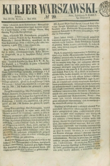 Kurjer Warszawski. 1853, № 20 (22 stycznia)