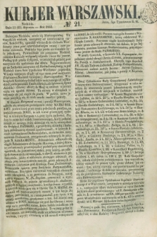 Kurjer Warszawski. 1853, № 21 (23 stycznia)