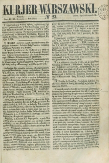 Kurjer Warszawski. 1853, № 23 (25 stycznia)