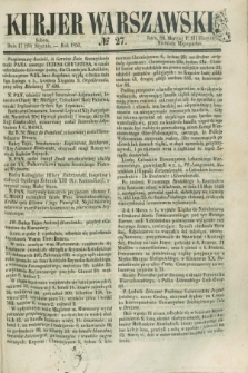 Kurjer Warszawski. 1853, № 27 (29 stycznia)