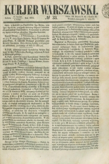 Kurjer Warszawski. 1853, № 33 (5 lutego)