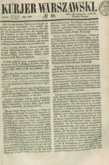 Kurjer Warszawski. 1853, № 40 (12 lutego)