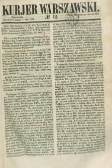 Kurjer Warszawski. 1853, № 42 (14 lutego)