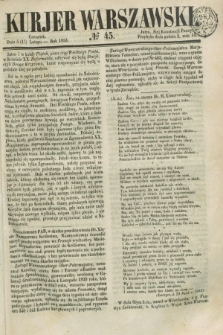 Kurjer Warszawski. 1853, № 45 (17 lutego)