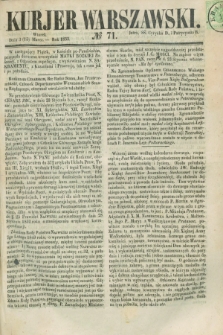 Kurjer Warszawski. 1853, № 71 (15 marca)