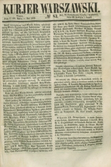 Kurjer Warszawski. 1853, № 83 (29 marca)